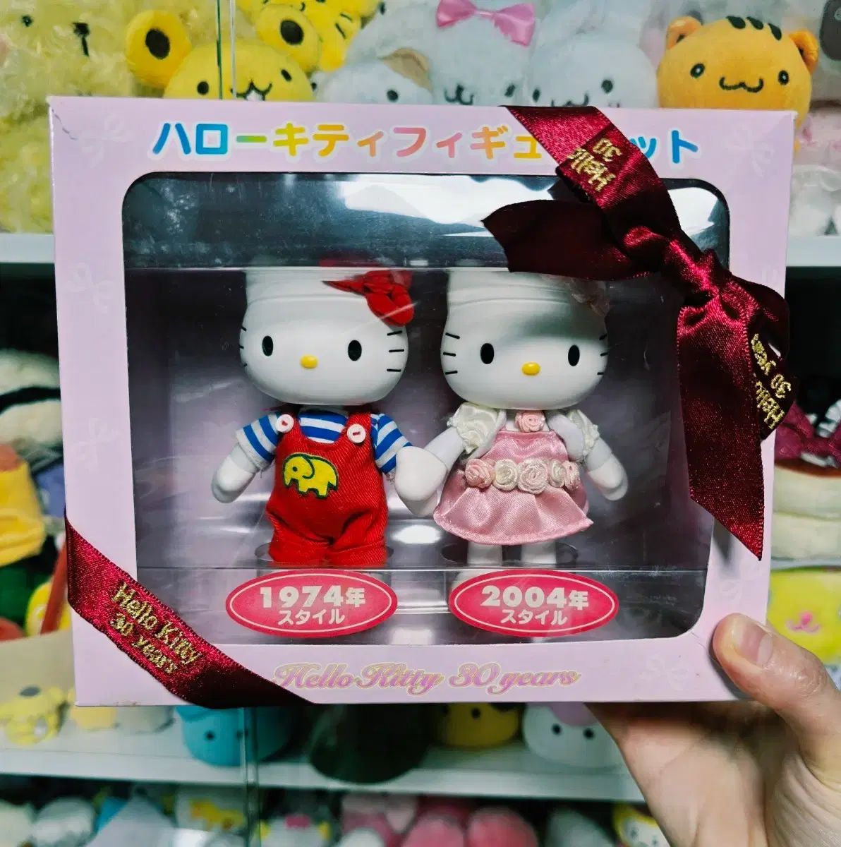 Sanrio サンリオ レトロキティー hello kitty(ハローキティ) 30周年 レトロ フィギュアセット Long ロング ロング chân hello kitty(ハローキティ)