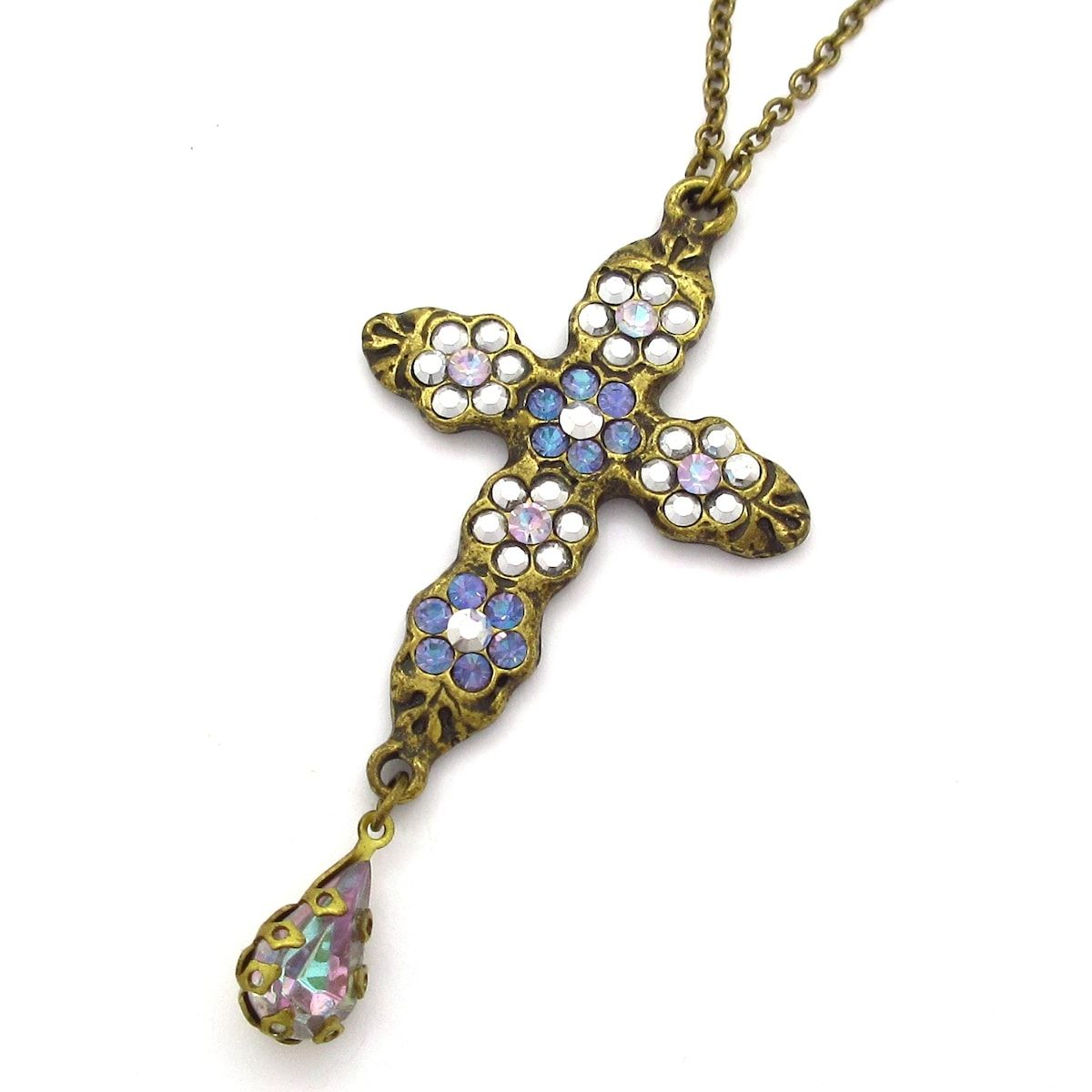 ミハエルネグリン　Michal Negrin マルチカラーネックレス　ペンダント Michal Negrin(ミハエルネグリン) ネックレス - パープル×ライトブルー