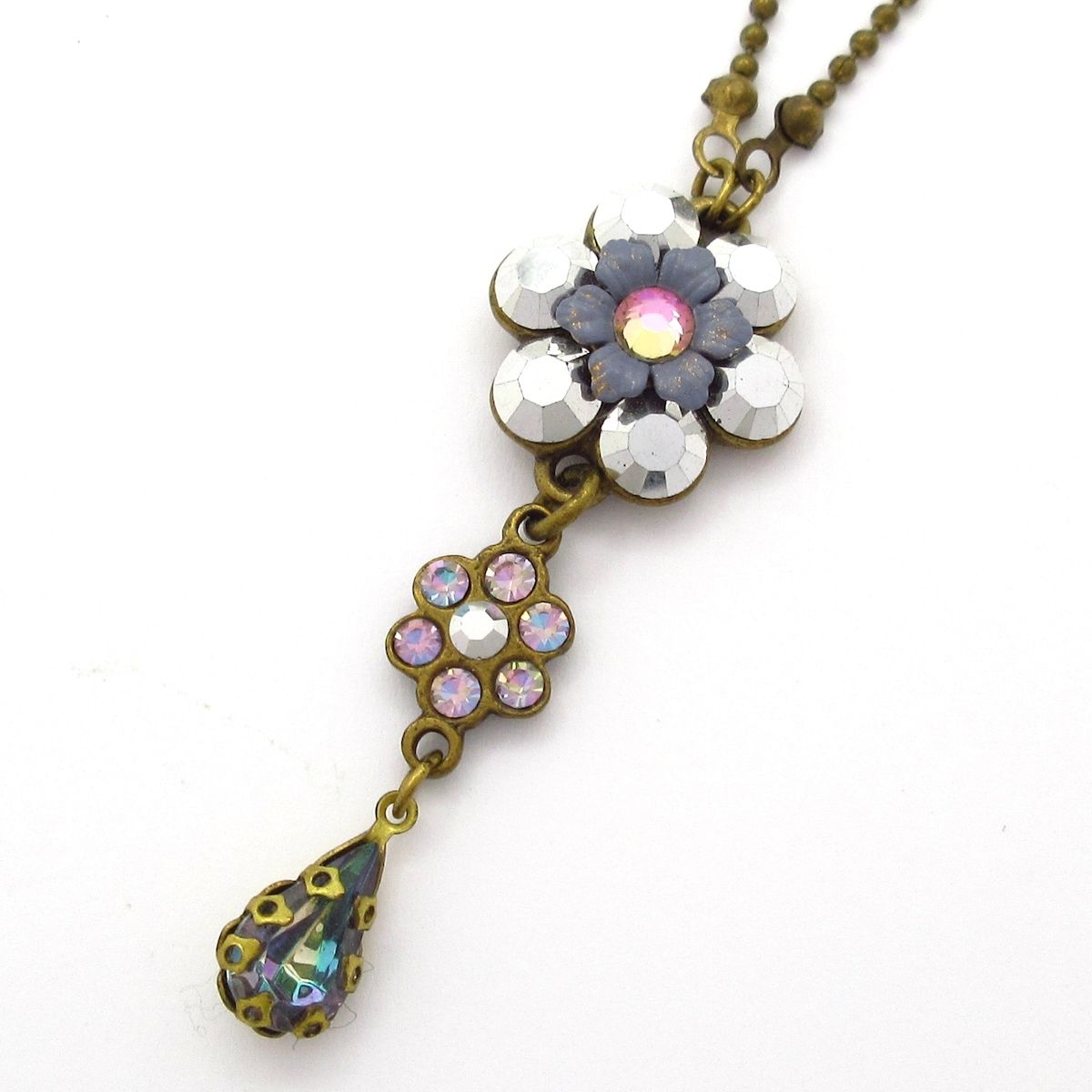 Michal Negrin(ミハエルネグリン) ネックレス - パープル×シルバー