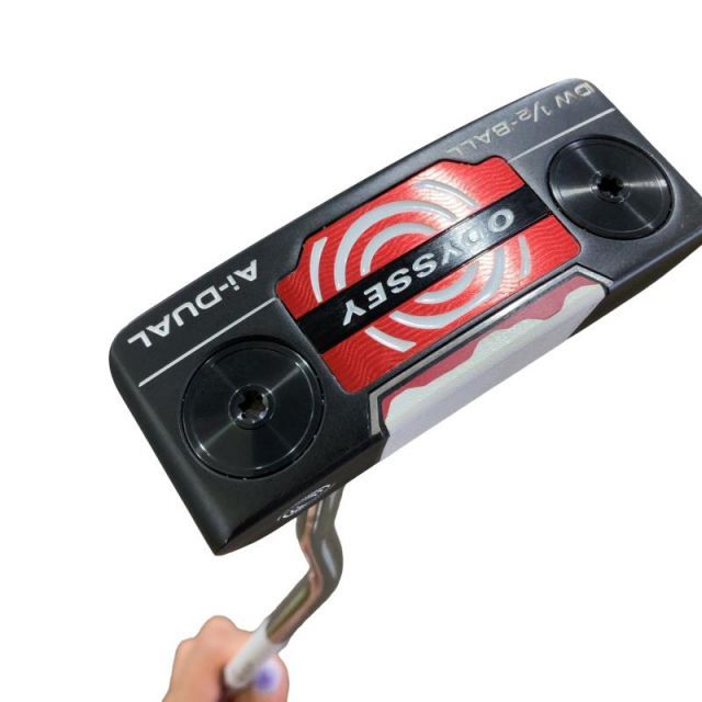 【中古】 オデッセイ Ai-DUAL DW 1/2-BALL DB 34インチ パター PT STROKE LAB 90 スチール (フレックスその他) メンズ 男性用 右利き 右用 Bランク ゴルフクラブ