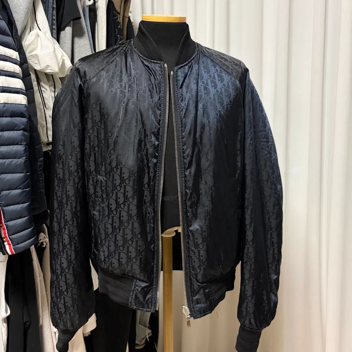 {ほぼ新品/52}ディオール オブリーク リバーシブル ボンバー ジャケット