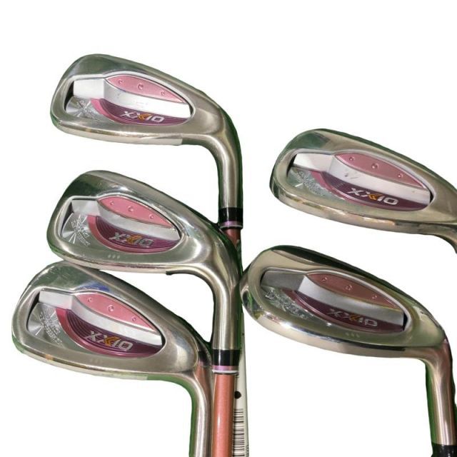 【中古】 ダンロップ XXIO(2024) 5S(ボルドー) レディース アイアンセット IR XXIO MP1300L(IR) ボルドー (フレックスA) レディース 女性用 右利き 右用 Cランク ゴルフクラブ