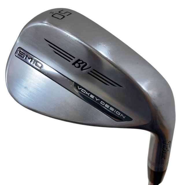 【中古】 タイトリスト VOKEY SPIN MILLED SM10 ツアークロム 50°/12°F ウェッジ WG 純正特注シャフト (フレックスS) メンズ 男性用 右利き 右用 Cランク ゴルフクラブ