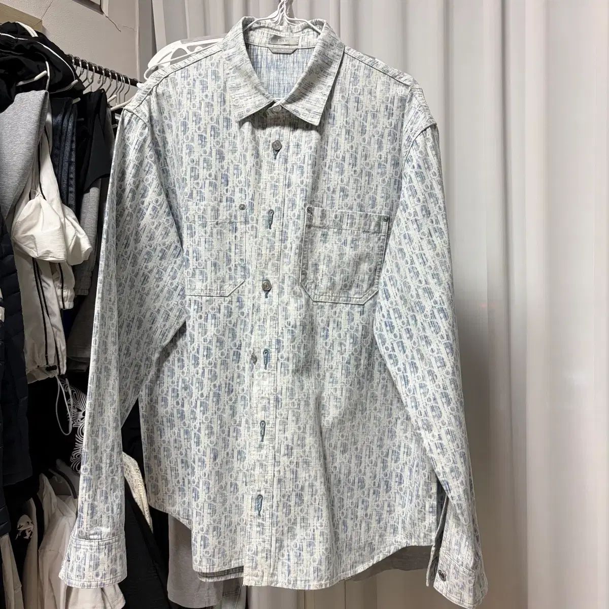 {ほぼ新品/41}ディオール オブリーク カスリ オーバーサイズシャツ