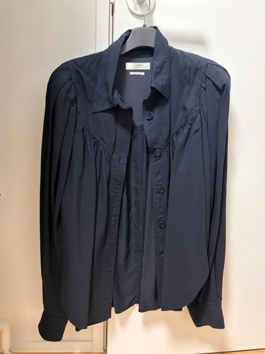 （新品）イザベルマラン ネイビパフ ブラウス 36