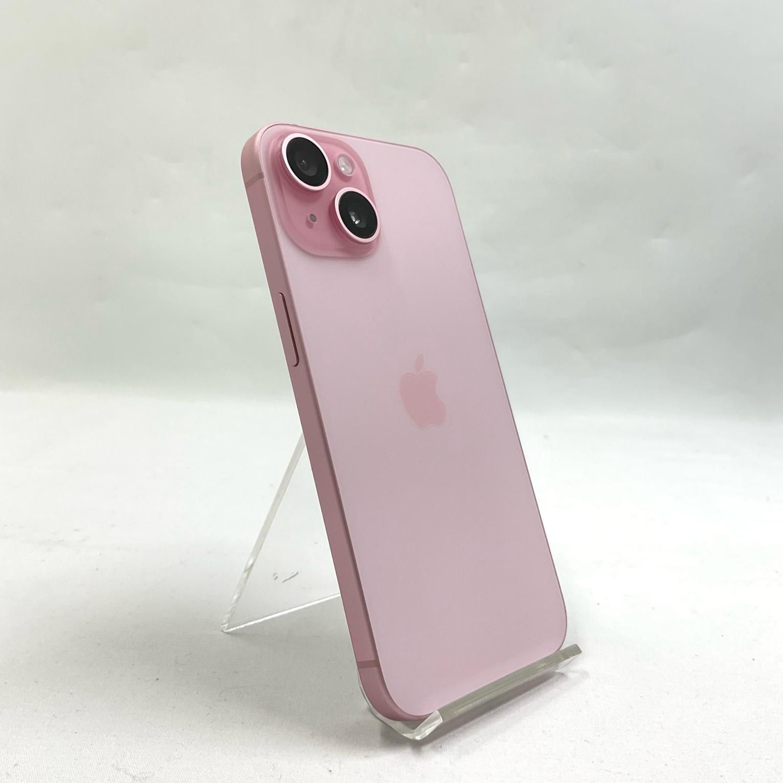 【全額返金保証】【最速発送】 iPhone 15 128GB ピンク Softbank 白ロム 美品 動作確認済 85%