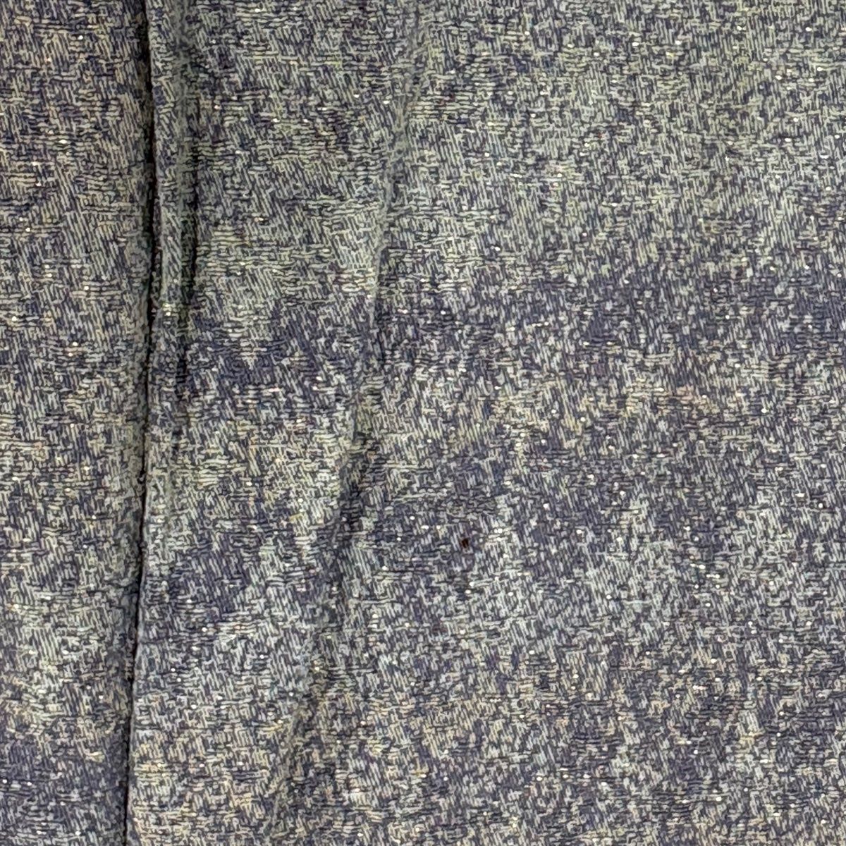 【美品】 付下げ 身丈163.5cm 裄丈66.5cm M 袷 樹木 霞 金通し ぼかし 灰紫 正絹 名品 【中古】
