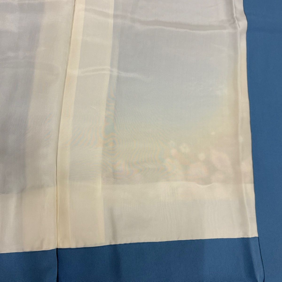 【美品】 訪問着 身丈165cm 裄丈67cm M 袷 翠山工房 やまと 落款 辻が花 ぼかし 水色 正絹 名品 【中古】
