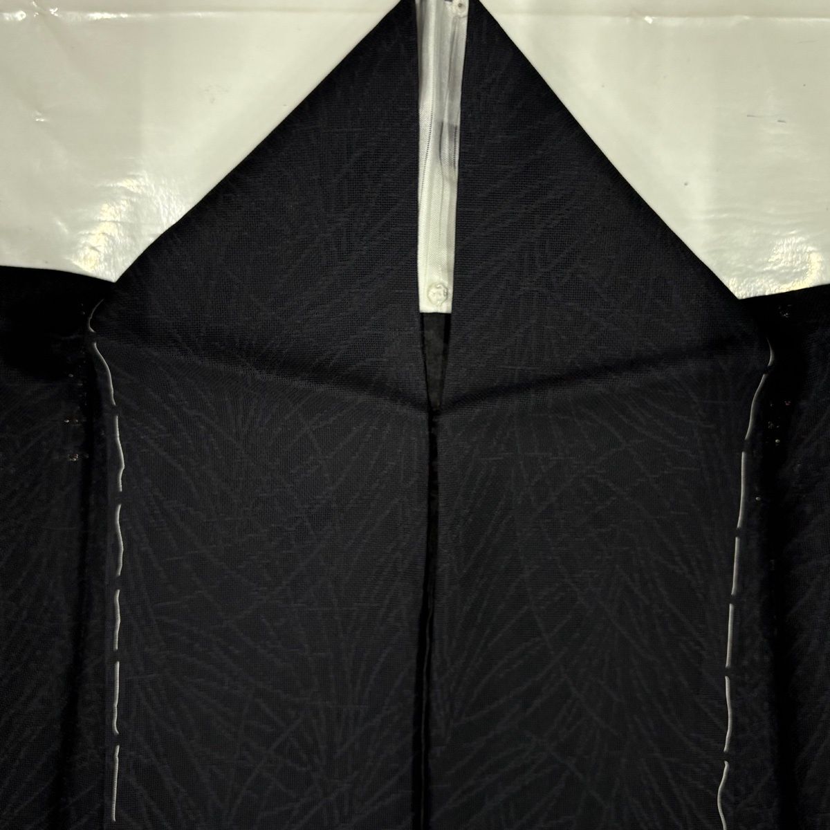 【美品】 付下げ 身丈162.5cm 裄丈68cm L 薄物 紗 地紋 ぼかし 墨色 正絹 名品 【中古】 【美品】 付下げ 身丈162.5cm 裄丈68cm L 薄物 紗 地紋 ぼかし 墨色 正絹 名品 【中古】