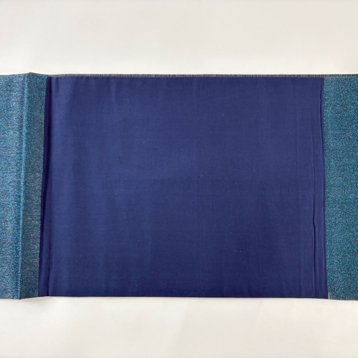 袋帯 名品 樹木 箔 青 六通 正絹 【中古】 袋帯 名品 樹木 箔 青 六通 正絹 【中古】