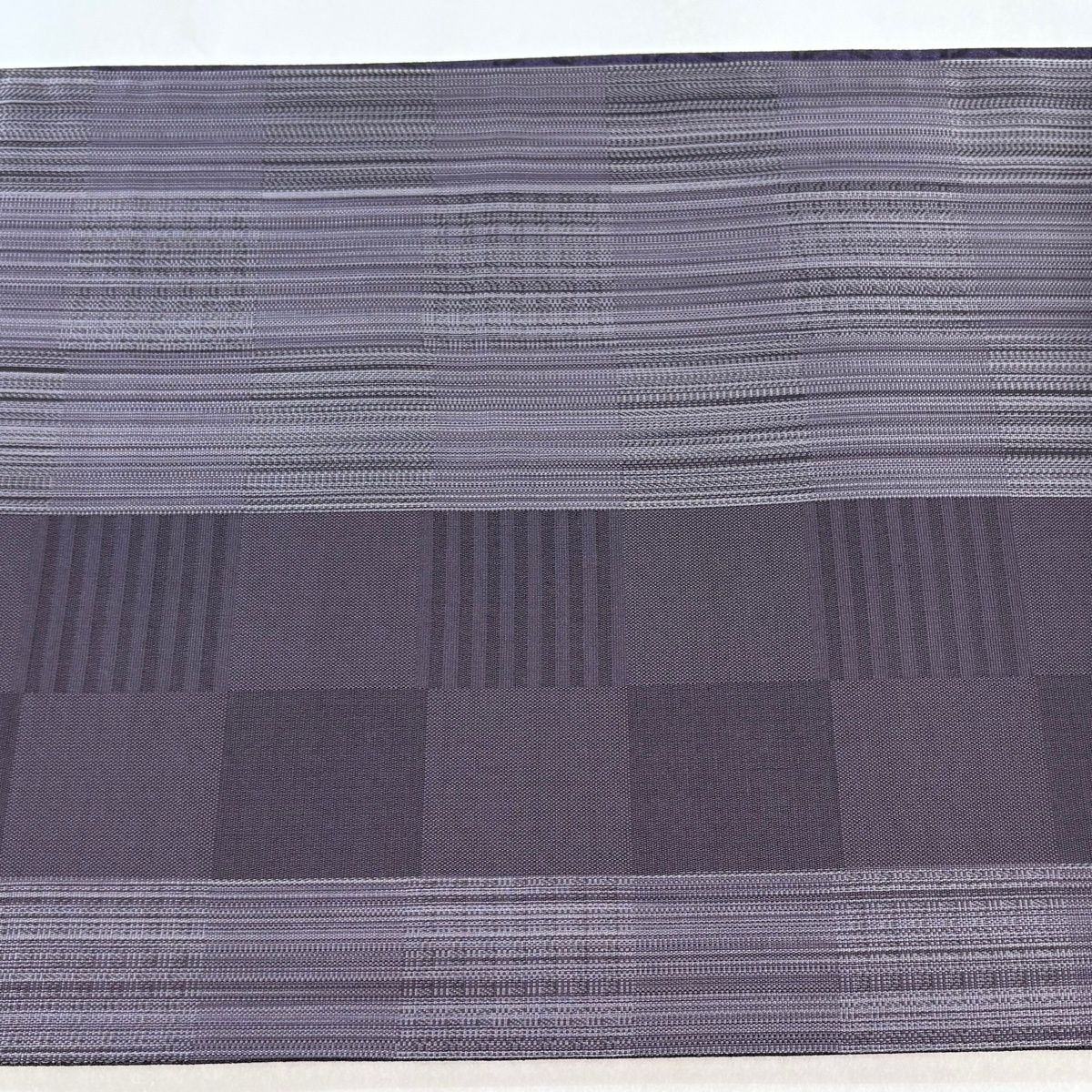 【美品】 袋帯 逸品 落款 前田仁仙 花鳥 籠目 金銀糸 紫 全通 正絹 【中古】