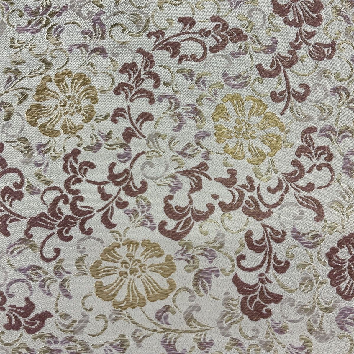 【美品】 袋帯 逸品 誉田屋源兵衛 落款 関西仕立て 小石丸 花唐草 金糸 箔 クリーム 六通 正絹 【中古】 【美品】 袋帯 逸品 誉田屋源兵衛 落款 関西仕立て 小石丸 花唐草 金糸 箔 クリーム 六通 正絹 【中古】