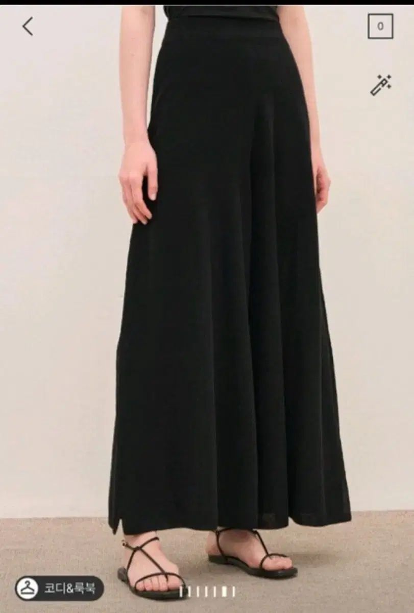 theCASHMERE ブラックニットパンツ