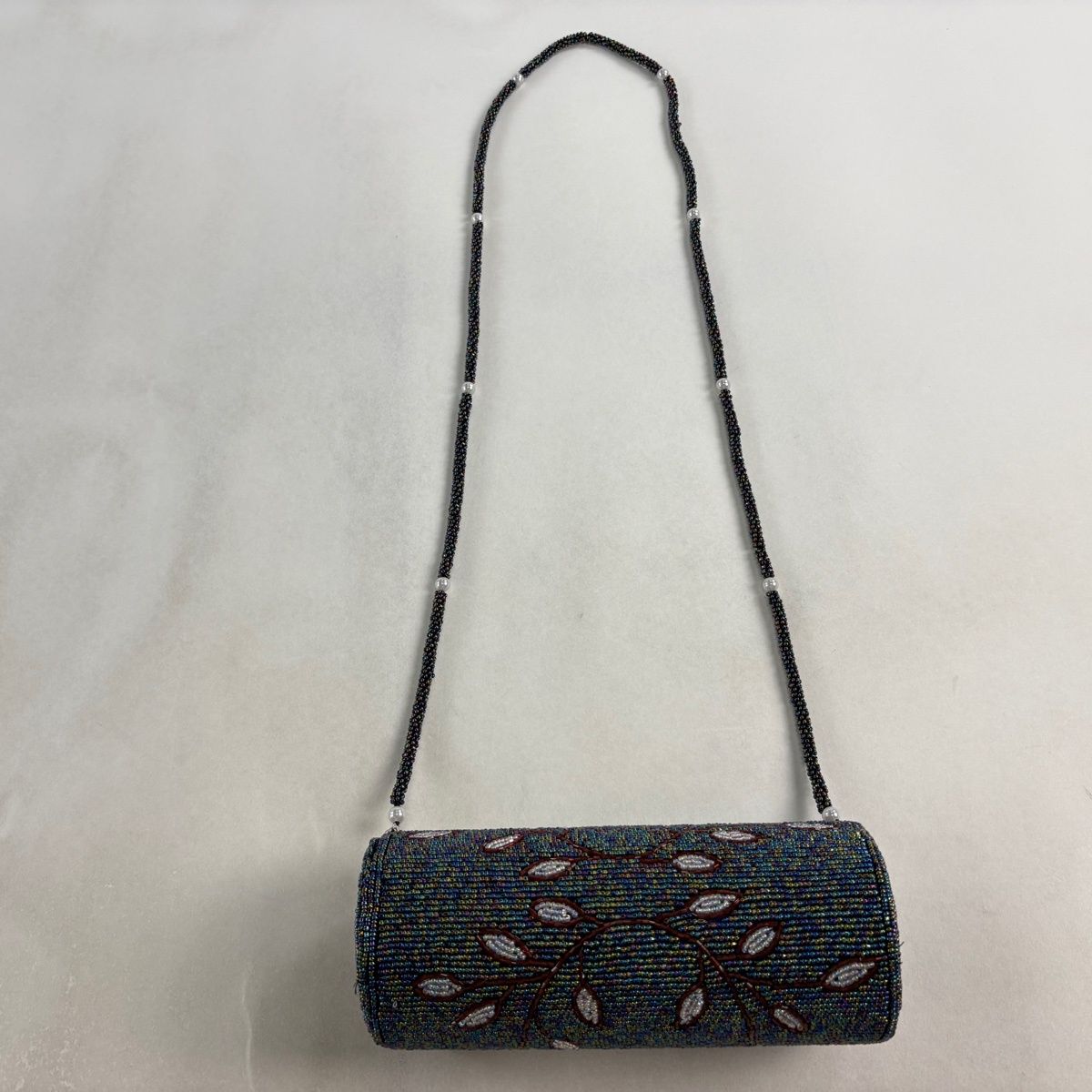 【美品】 和装バッグ 優品 ビーズバッグ フォーマル 葉柄 青緑 ビーズ 和装小物 【中古】 【美品】 和装バッグ 優品 ビーズバッグ フォーマル 葉柄 青緑 ビーズ 和装小物 【中古】