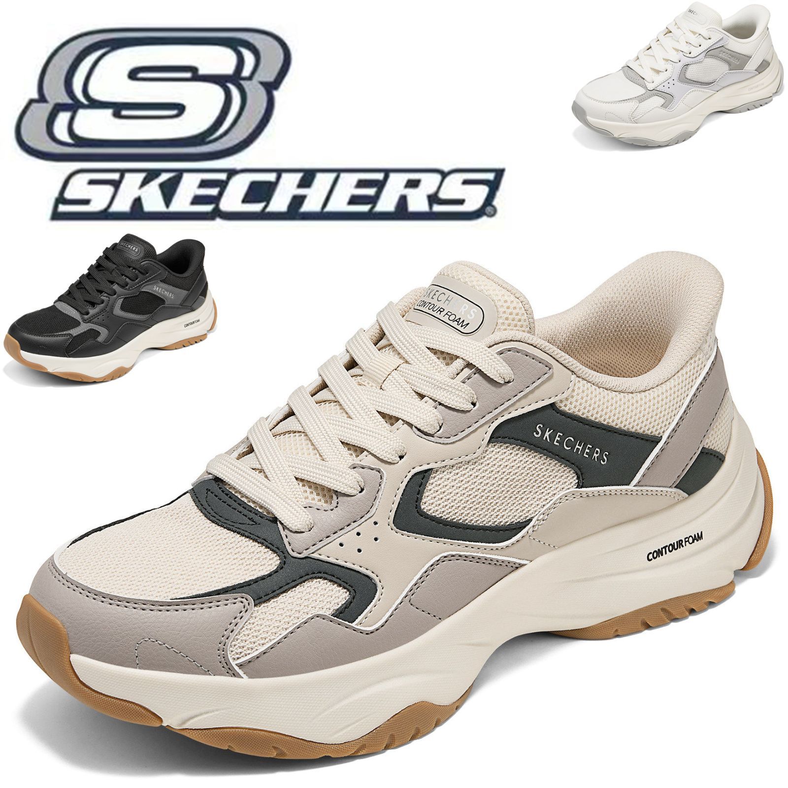 新品 箱あり Skechers モダンコンフォート コートスニーカー メンズ 足が疲れにくい 軽量 滑りにくい 幅広 50代 父の日 ギフト 大きいサイズ きれいめ 立ち仕事 183387