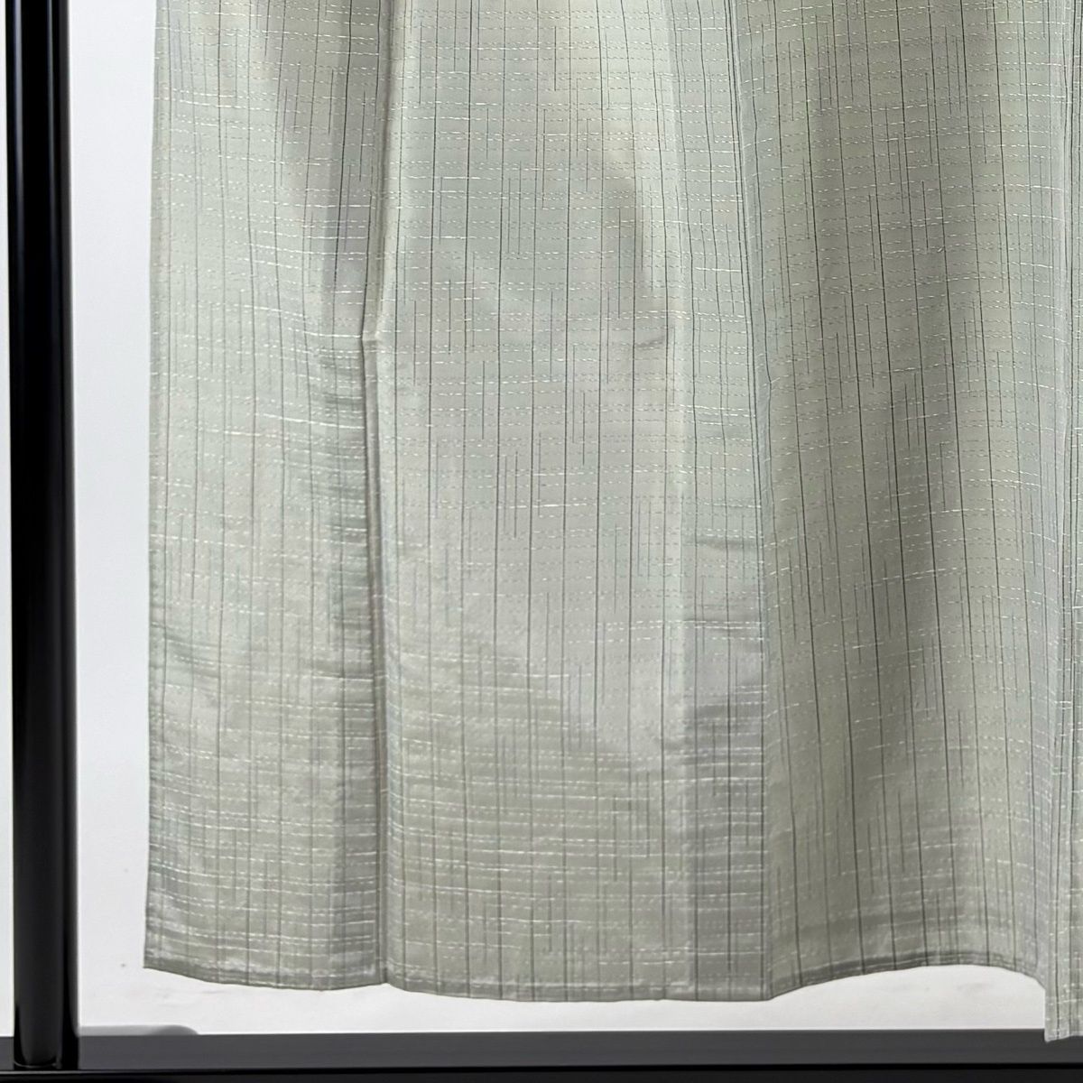 【美品】 大島紬 身丈155cm 裄丈62cm S 単衣 証紙 縞 灰緑 正絹 名品 【中古】 【美品】 大島紬 身丈155cm 裄丈62cm S 単衣 証紙 縞 灰緑 正絹 名品 【中古】