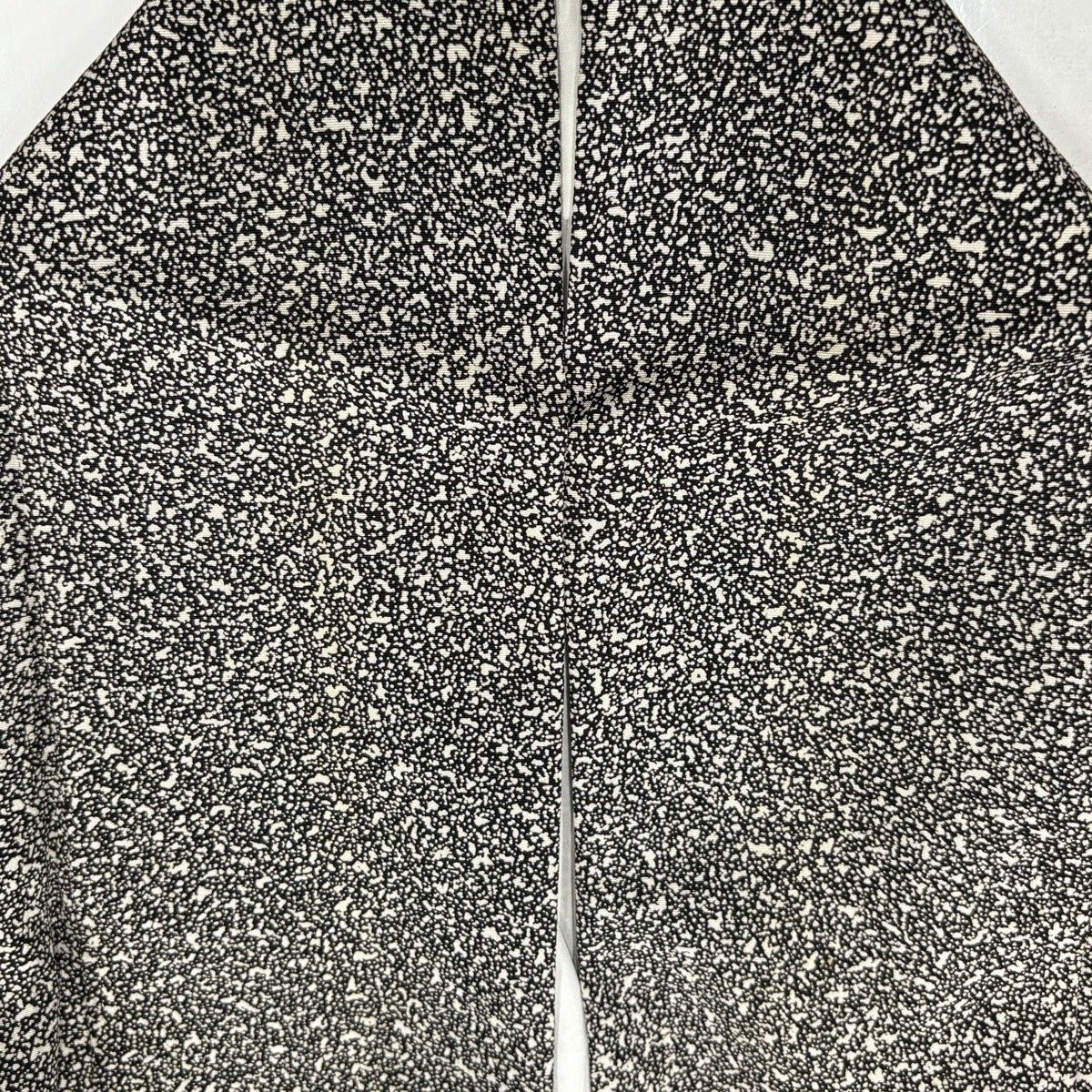 訪問着 身丈155cm 裄丈65cm M 袷 川村久太郎 落款 枝梅 黒灰 正絹 名品 【中古】