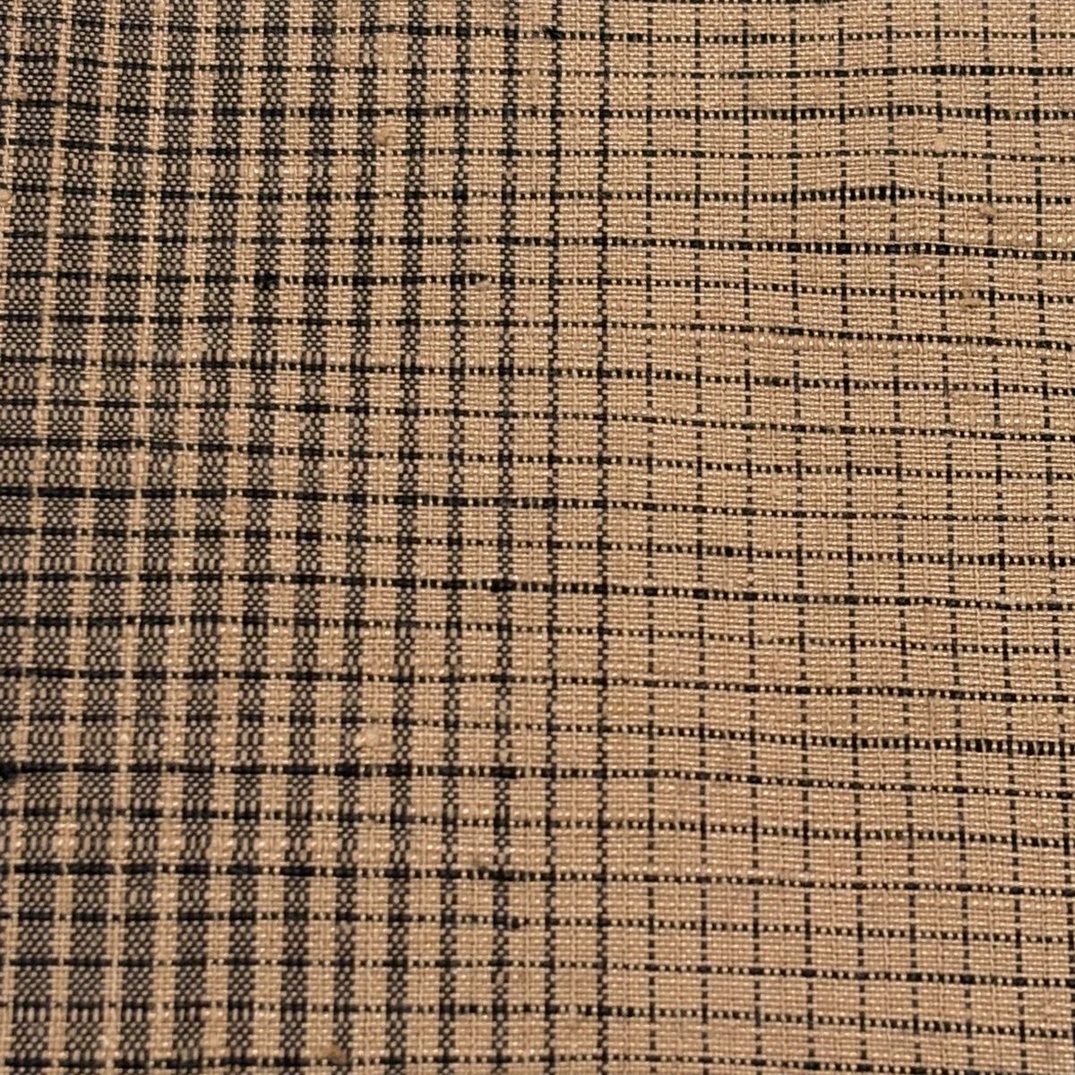 【美品】 紬 身丈163.5cm 裄丈63cm S 袷 縞 格子 薄茶色 正絹 秀品 【中古】 【美品】 紬 身丈163.5cm 裄丈63cm S 袷 縞 格子 薄茶色 正絹 秀品 【中古】