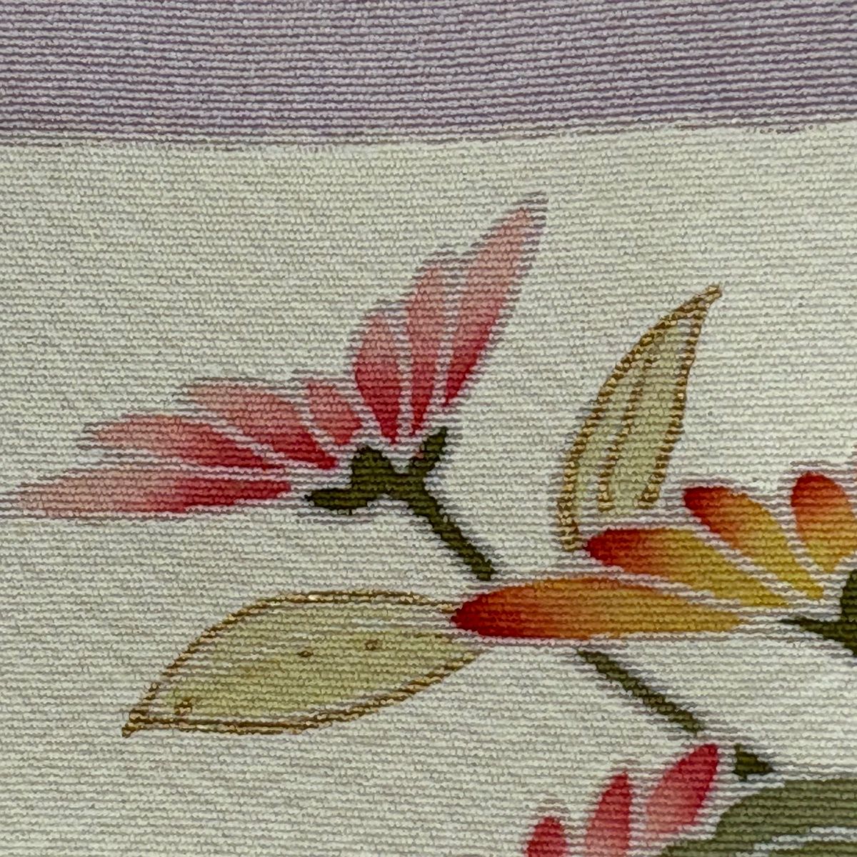 訪問着 身丈152.5cm 裄丈62cm S 袷 落款 菊 梅 金彩 ぼかし ベージュ 正絹 秀品 【中古】 訪問着 身丈152.5cm 裄丈62cm S 袷 落款 菊 梅 金彩 ぼかし ベージュ 正絹 秀品 【中古】