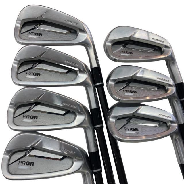 【中古】 プロギア PRGR 03 7S アイアンセット IR Diamana FOR PRGR(2022 IR) (フレックスSR) メンズ 男性用 右利き 右用 Cランク ゴルフクラブ