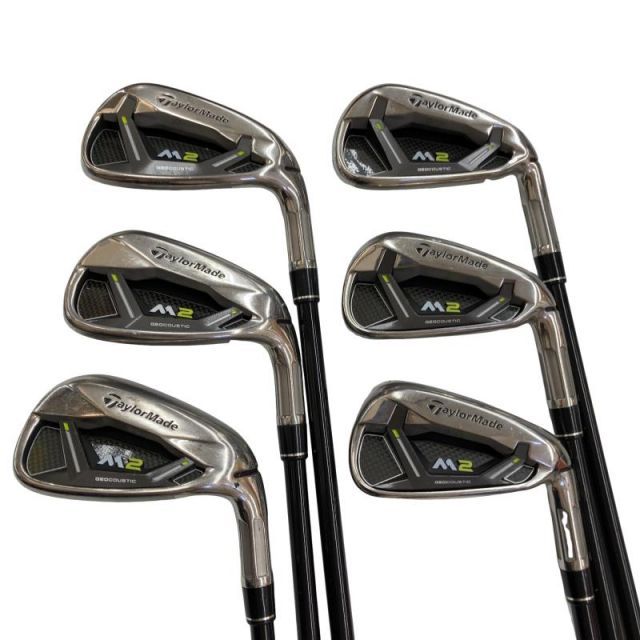 【中古】 テーラーメイド M2(2017) 6S アイアンセット IR TM7-217 (フレックスS) メンズ 男性用 右利き 右用 Cランク ゴルフクラブ