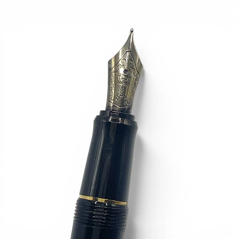 PILOT パイロット 万年筆 14K 585 M 中字 ブラック ゴールド パイロット カスタム74 万年筆 14K 585 ブラック ゴールド M 中字