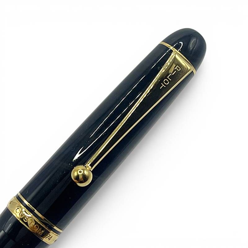 パイロット カスタム74 万年筆 14K 585 ブラック ゴールド M 中字
