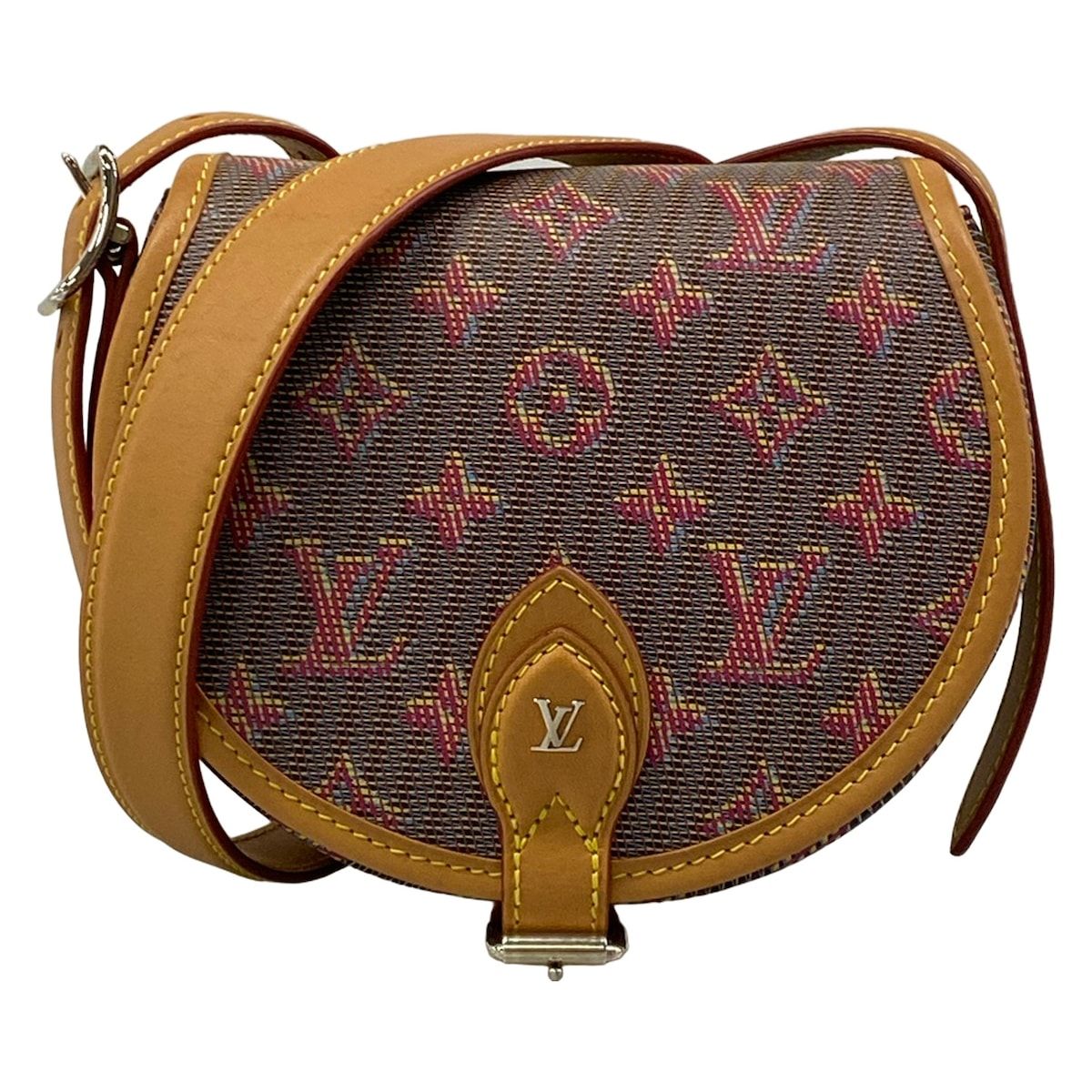 LOUIS VUITTON(ルイヴィトン) ショルダーバッグ LV ポップ タンブラン M55460 ルージュ レザー、牛革