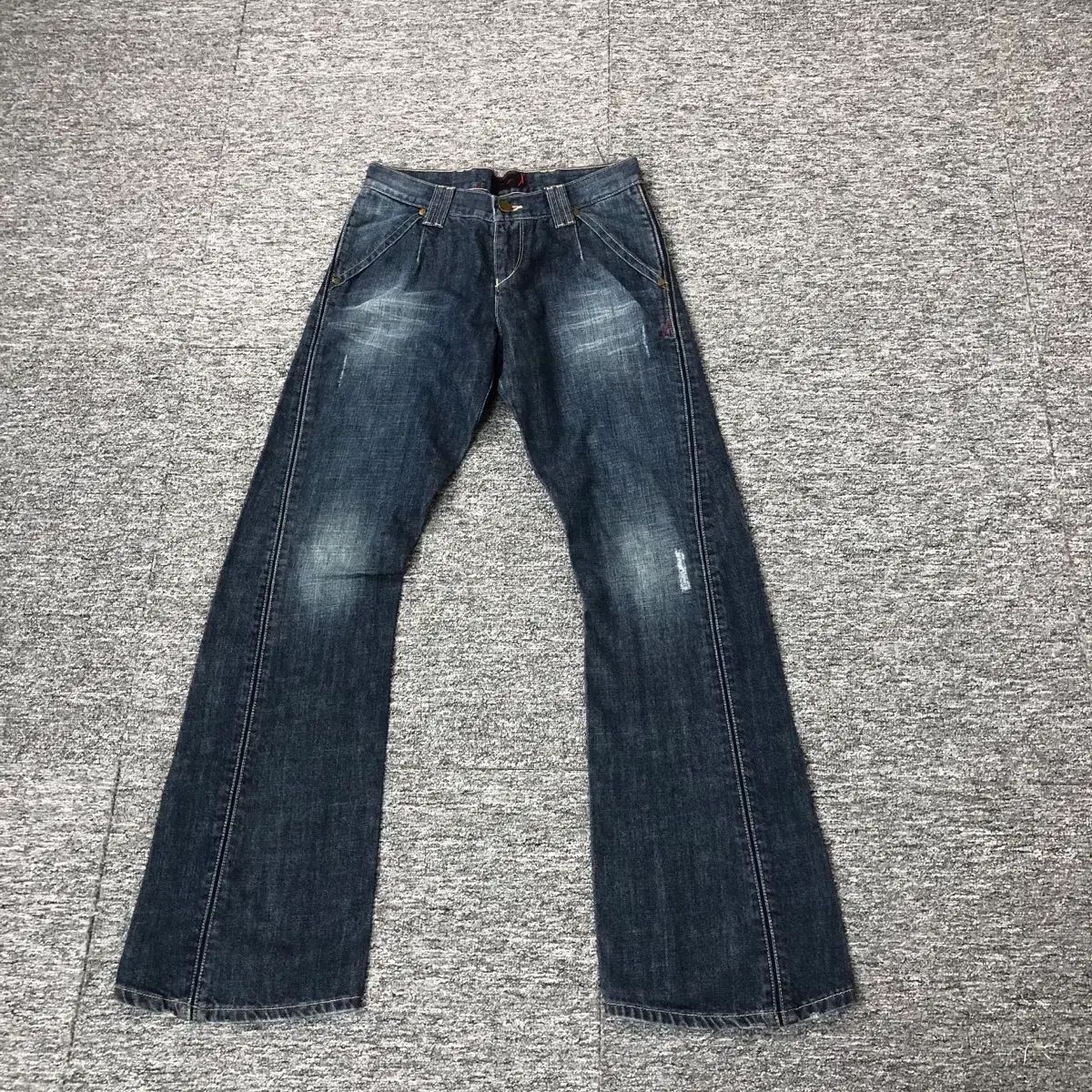 リーバイス 正規品 エンジニアード ガーメンツ 斜めボーダー スティッチ デニムパンツ インディゴ