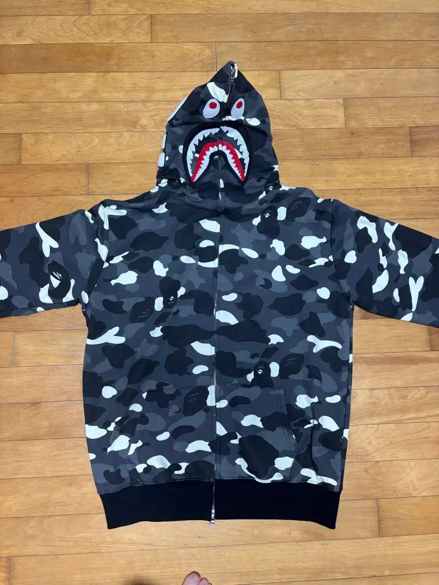 A BATHING APE シティカモ シャークフーデッド 3XL