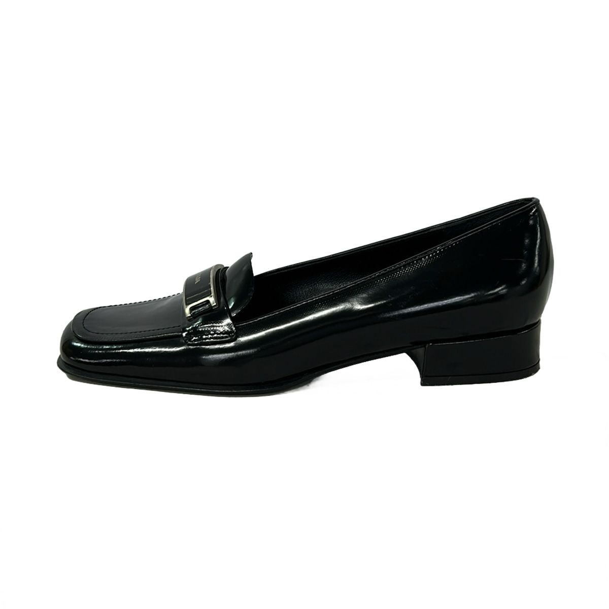 PRADA(プラダ) パンプス 36 レディース - 黒 36/プレート レザー