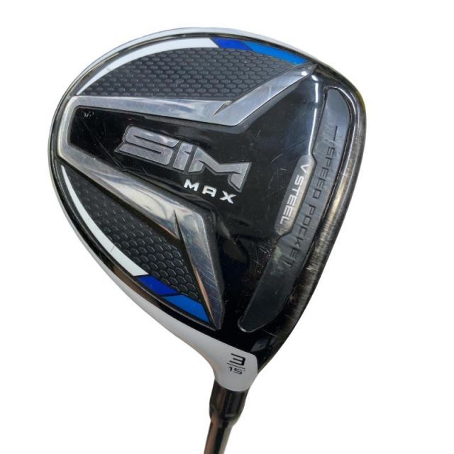 【中古】 テーラーメイド SIM MAX 3W フェアウェイウッド FW TENSEI BLUE TM50(FW) (フレックスSR) メンズ 男性用 右利き 右用 Cランク ゴルフクラブ