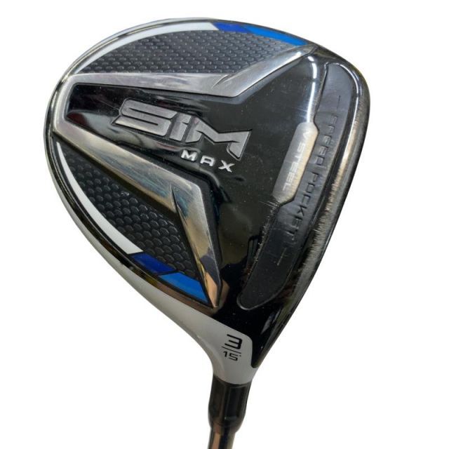【中古】 テーラーメイド SIM MAX 3W フェアウェイウッド FW Diamana ZF60 (フレックスS) メンズ 男性用 右利き 右用 Cランク ゴルフクラブ