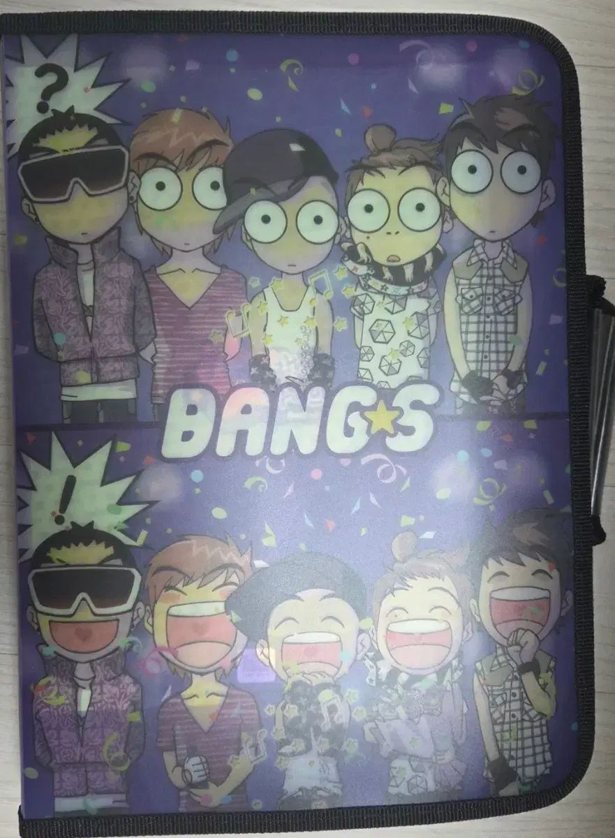 BIGBANG BANGS カートゥーン文具セット (ノート、クリアファイル、手帳 構成)