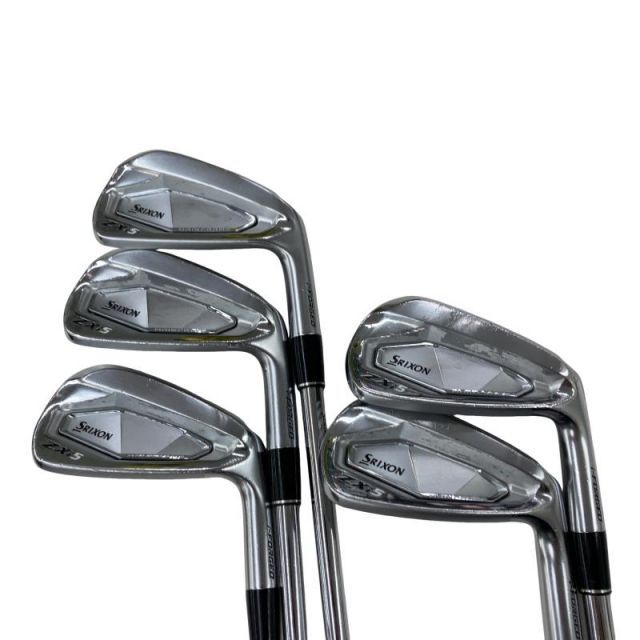 【中古】 ダンロップ SRIXON ZXi5 6S アイアンセット IR 純正特注シャフト (フレックスS) メンズ 男性用 右利き 右用 Cランク ゴルフクラブ