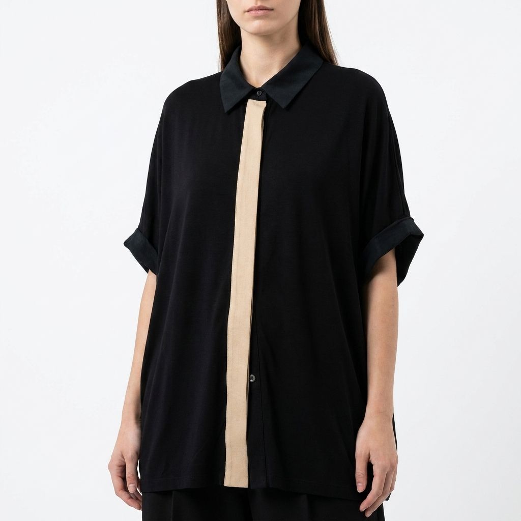 FABIANA FILIPPI ファビアナフィリッピ バイカラー ブラウス