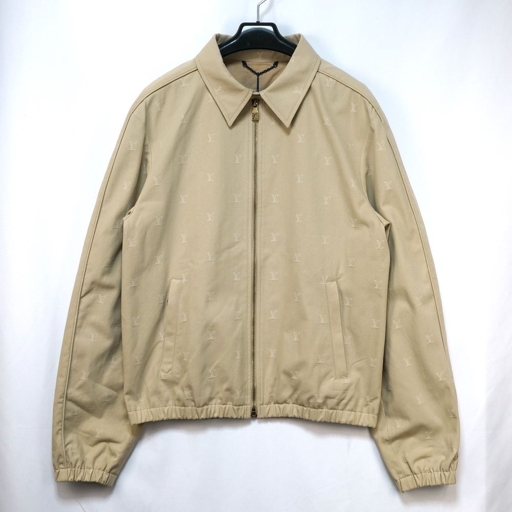 LOUIS VUITTON ルイ ヴィトン LVブラゾン ジャカード コットン ジップアップ ブルゾン ベージュ 48サイズ RM242 MQ KKA HRB41W 新品未使用