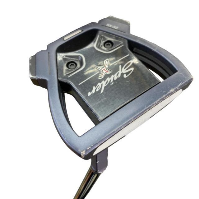 【中古】 テーラーメイド Spider X BLUE/WHITE スモールスラント 34インチ パター PT スチール(ブラック) (フレックスその他) メンズ 男性用 右利き 右用 Cランク ゴルフクラブ