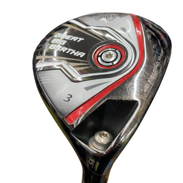 【中古】 キャロウェイ GREAT BIG BERTHA(2015) 3W フェアウェイウッド FW BIG BERTHA(2015)フェアウェイ (フレックスR) メンズ 男性用 右利き 右用 Dランク ゴルフクラブ