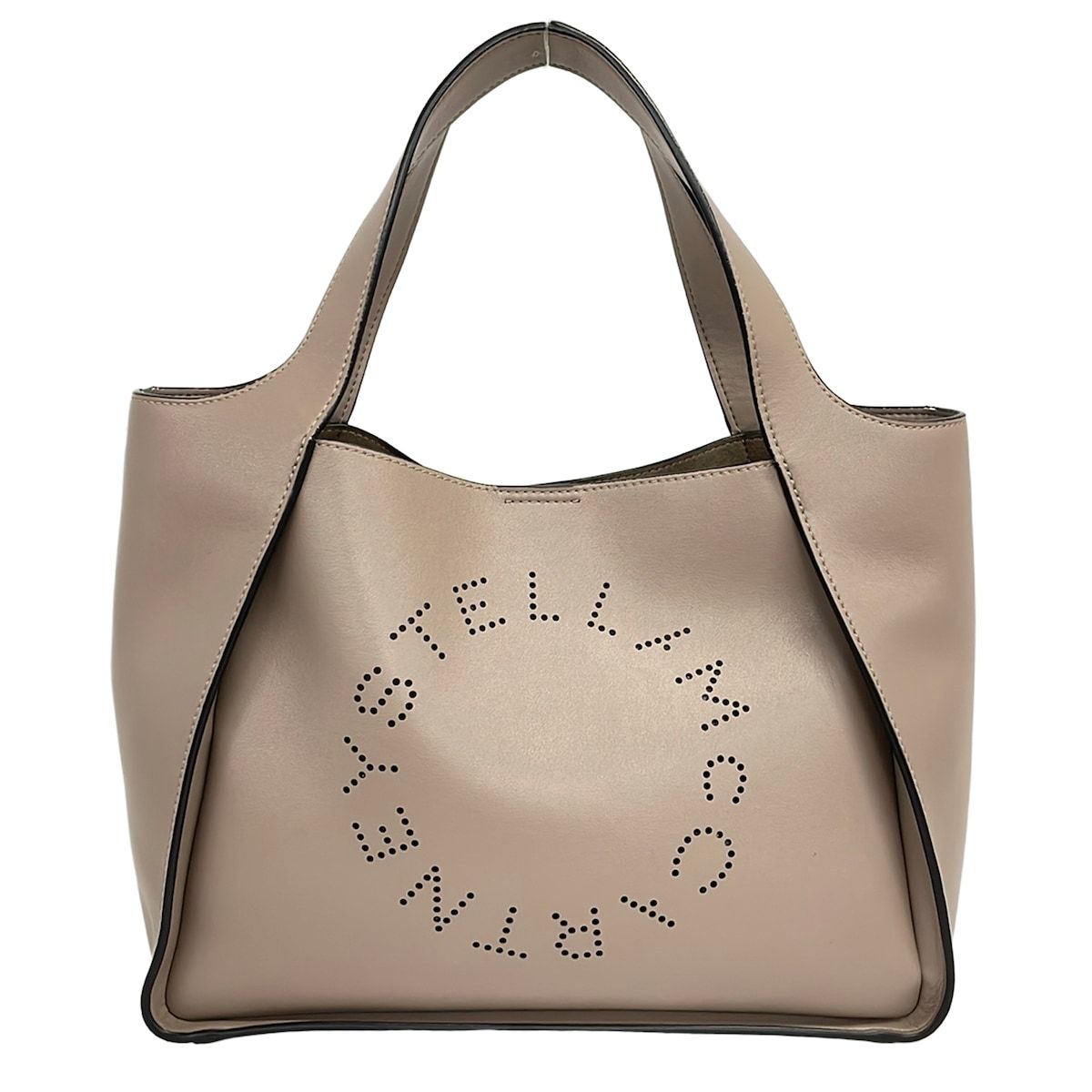 stellamccartney(ステラマッカートニー) ハンドバッグ ステラロゴ ブラウン レザー