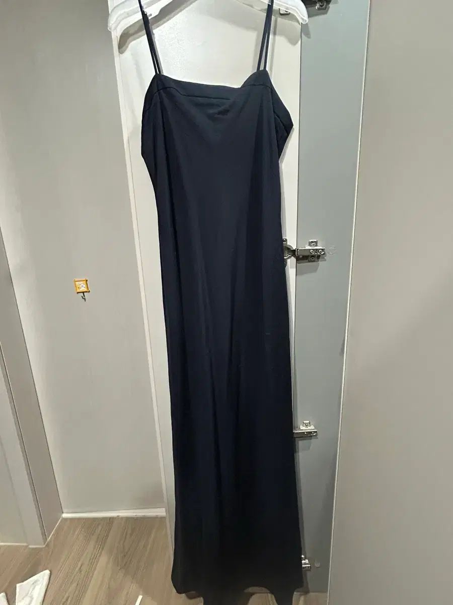 シエ 르네 バッグ タイ ドレス ネイビー ロング s