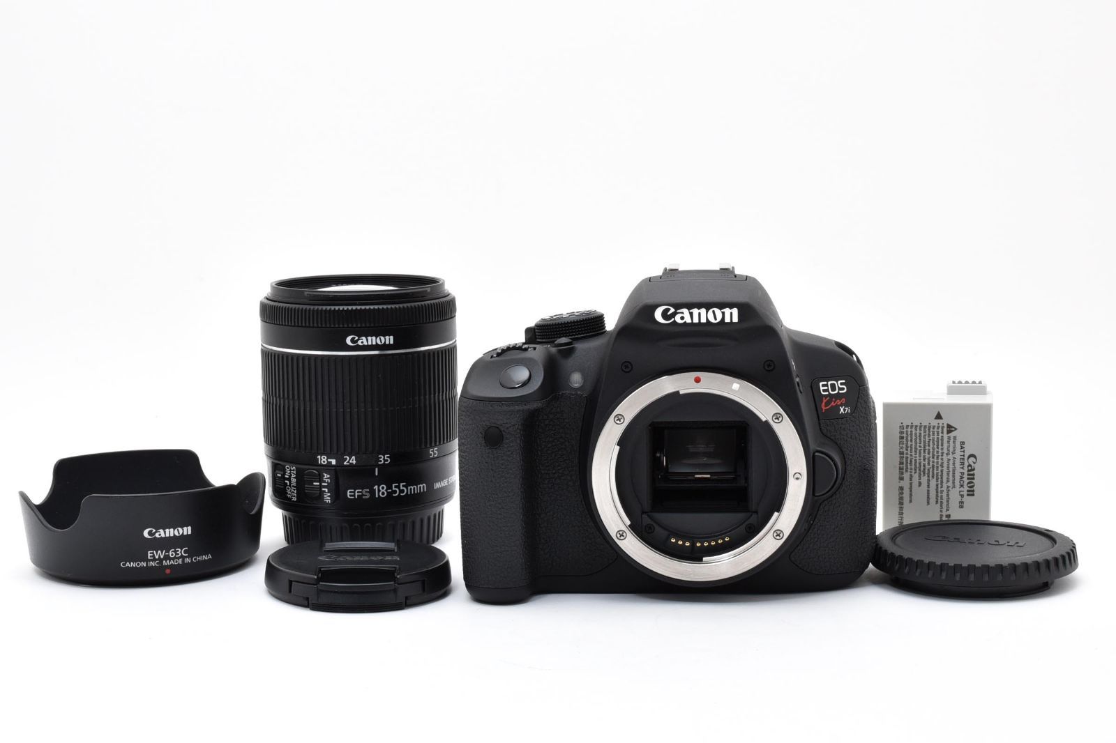 ★極上美品・ショット回数903回★ キヤノン CANON EOS Kiss X7i ボディ+ EF-S18-55mm F3.5-5.6 IS STM #5163W0671