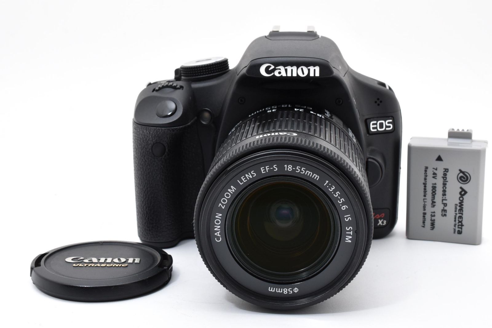 ★極上品・ショット回数4144回★ キヤノン CANON EOS Kiss X3 ボディ+ EF-S 18-55mm F3.5-5.6 IS STM #5188W0644