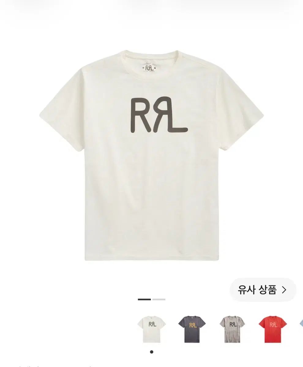 RRL(ダブルアールエル) ロゴ Tシャツ ペーパー白 XL