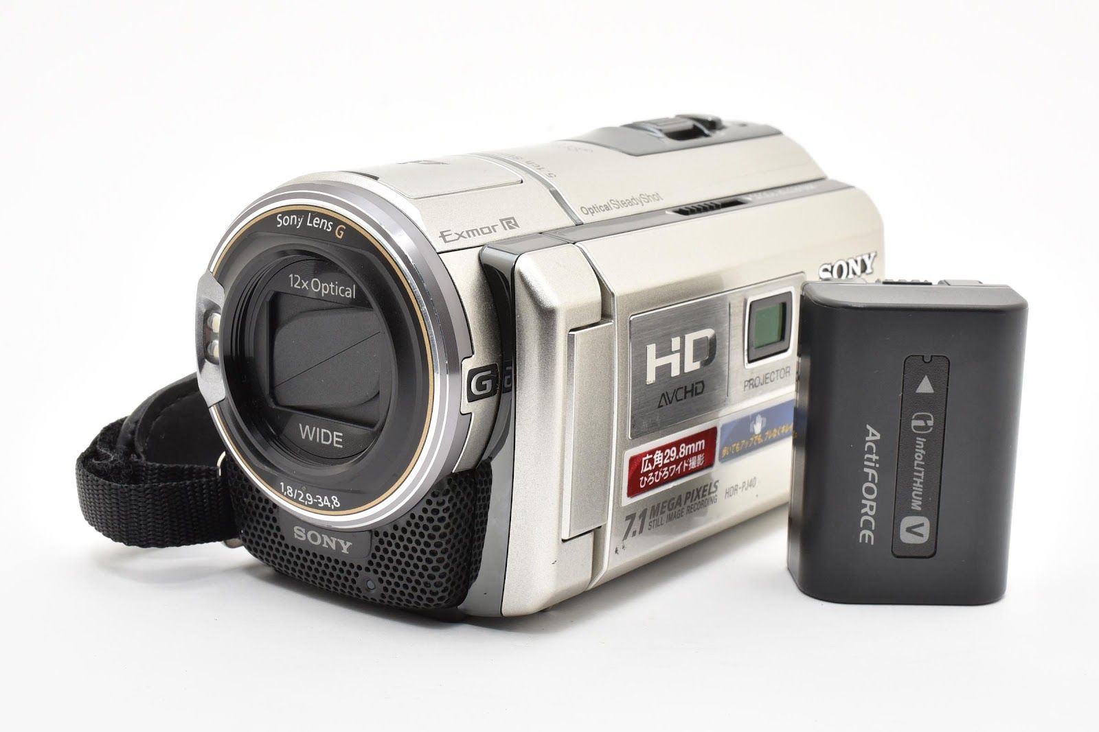 ★美品★ ソニー SONY HDR-PJ40V (シルバー) デジタルビデオカメラ ★ #8565