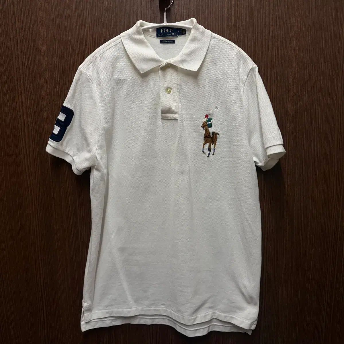 ポロ 最新ラベル ビックポニー 半袖 カラーTシャツ M