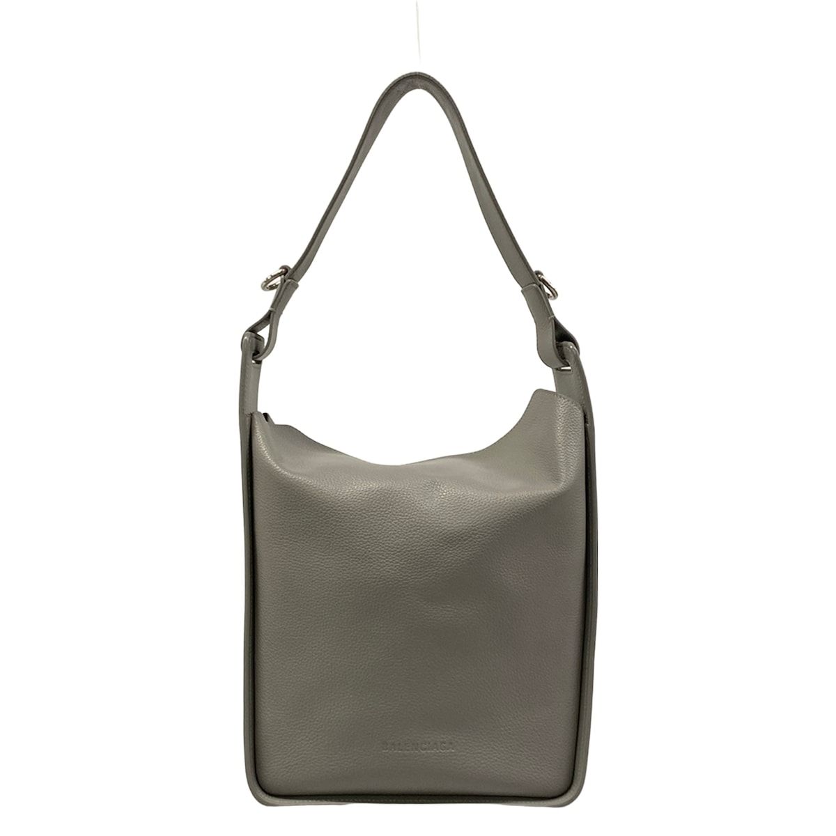 BALENCIAGA(バレンシアガ) ショルダーバッグ ノースサウス 659920 グレー レザー