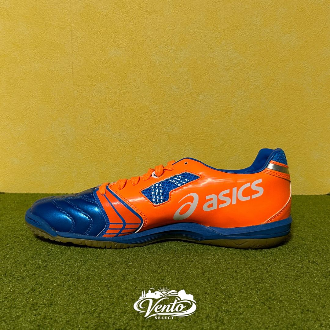 【新品】ASICS アシックス フットサルシューズ デスタッキ 4K 青×橙×白 TST032【27.0cm】