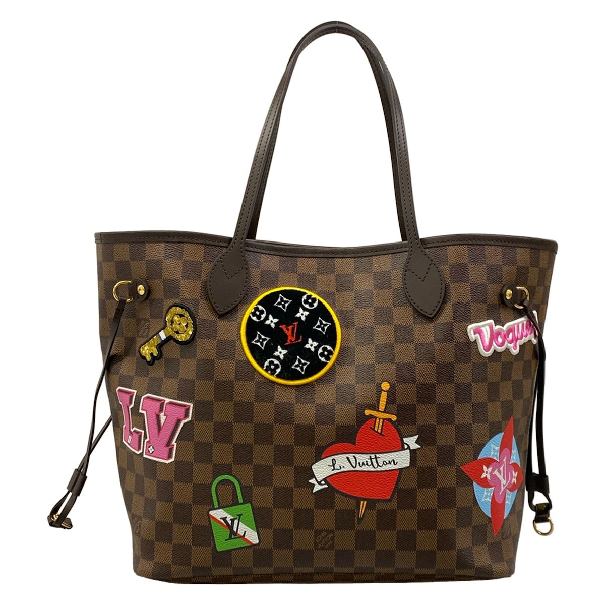LOUIS VUITTON(ルイヴィトン) トートバッグ パッチーズ ネヴァーフルMM N40049 エベヌ×マルチ
