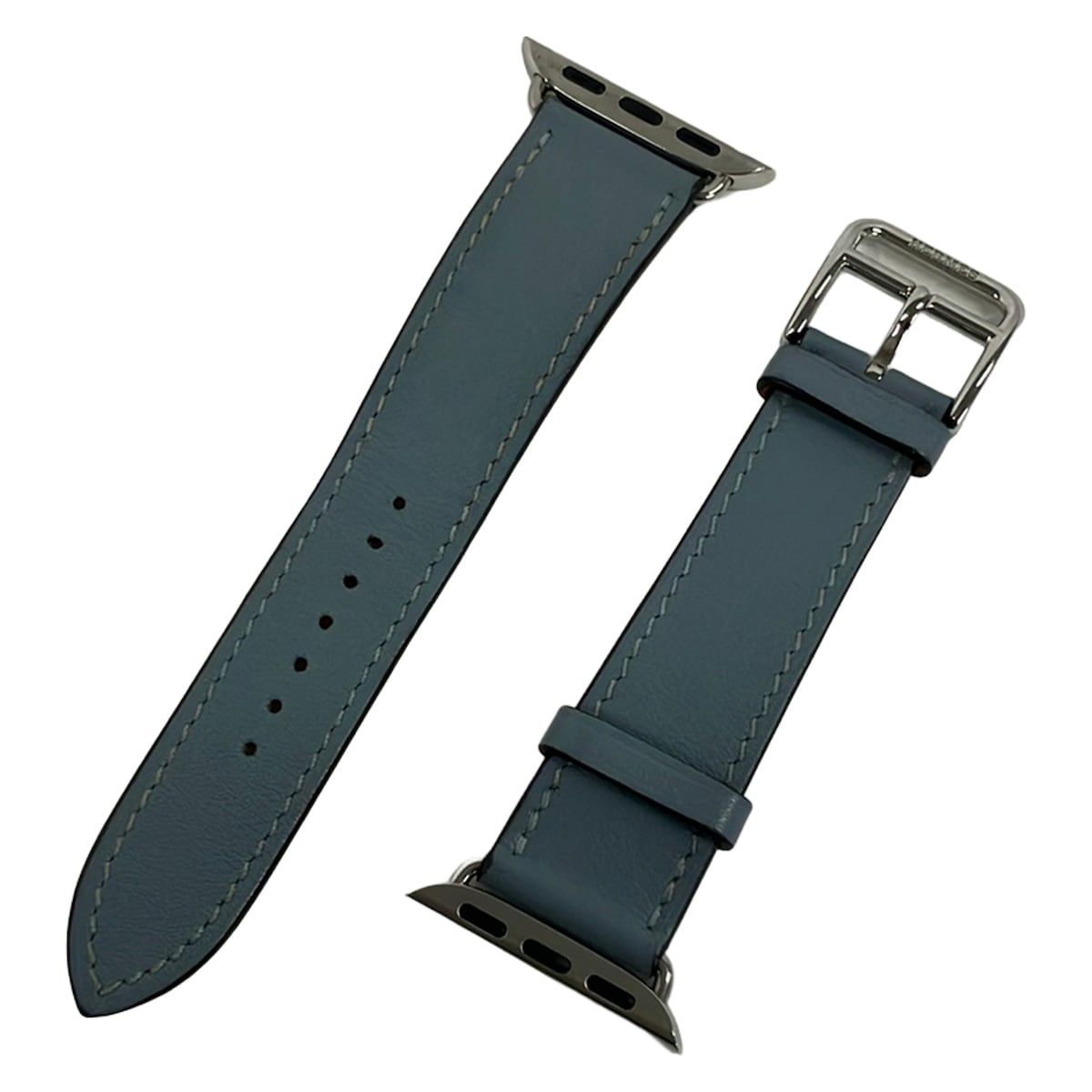 HERMES(エルメス) 小物 - グレー 腕時計替えベルト/シルバー金具/アップルウォッチ用替えベルト
